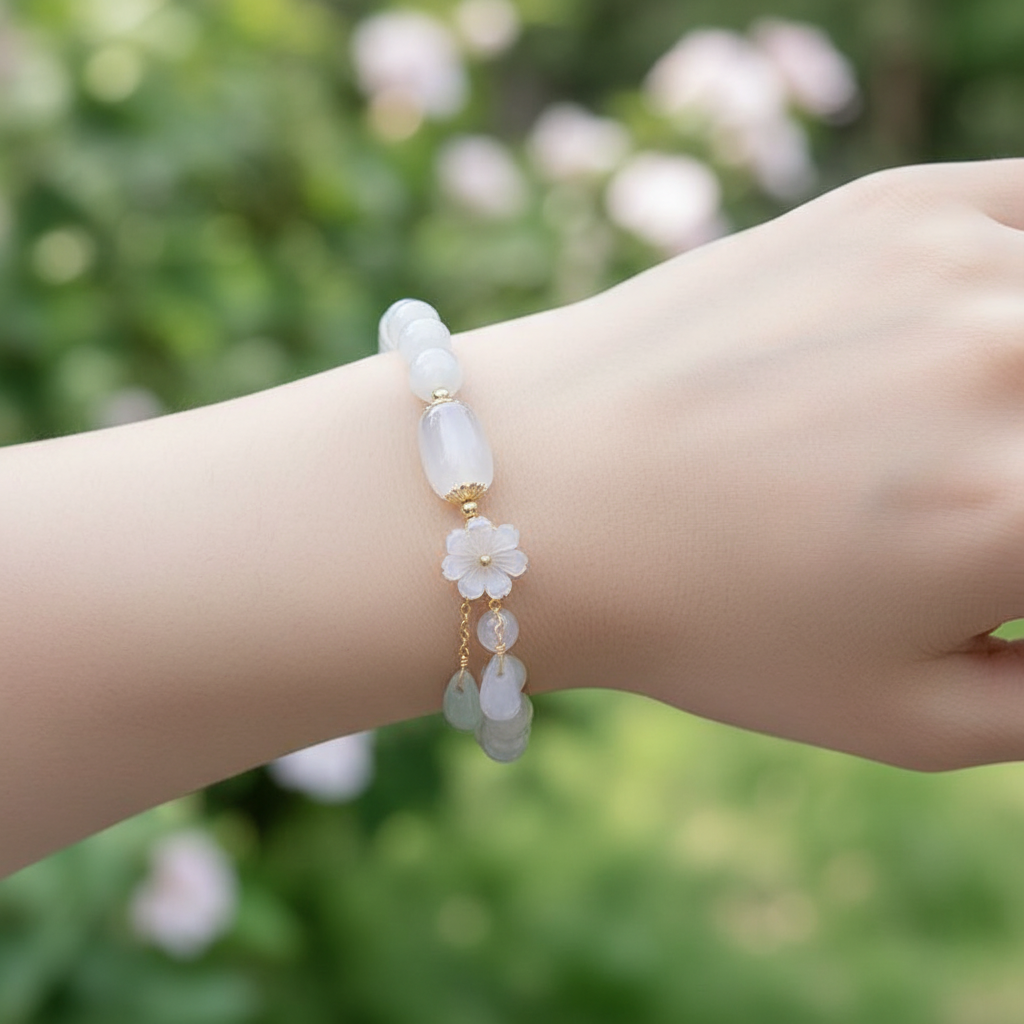 Handgefertigtes Armband - JadeGlow 