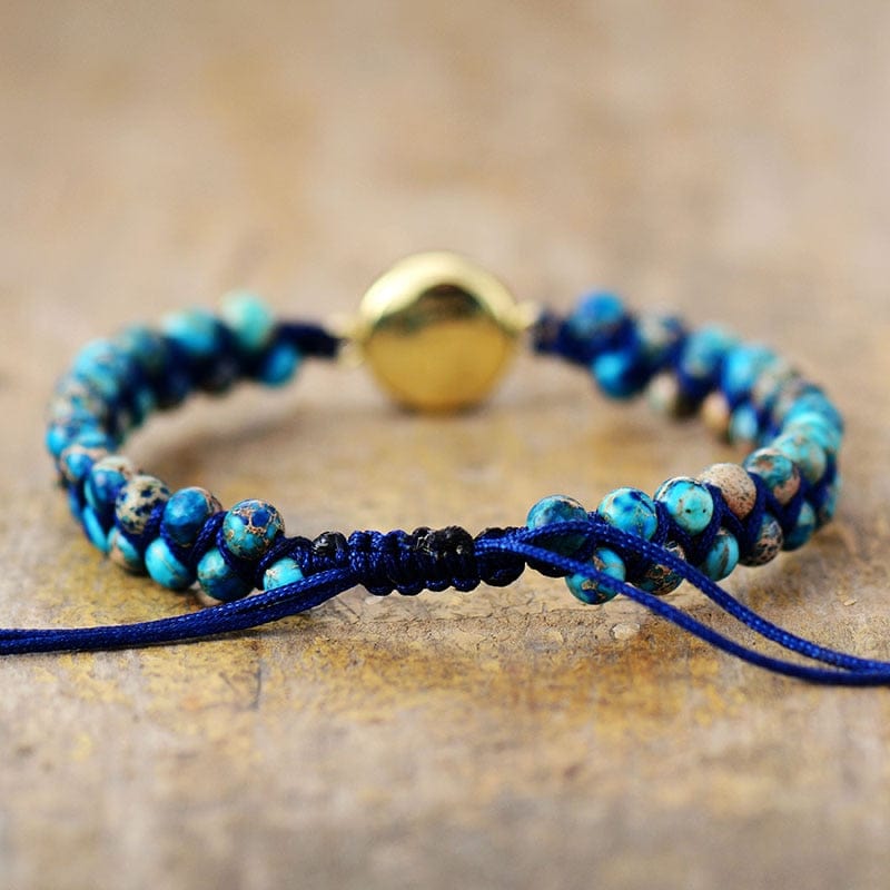 Handgefertigtes Boho-Armband - OpalJasper 