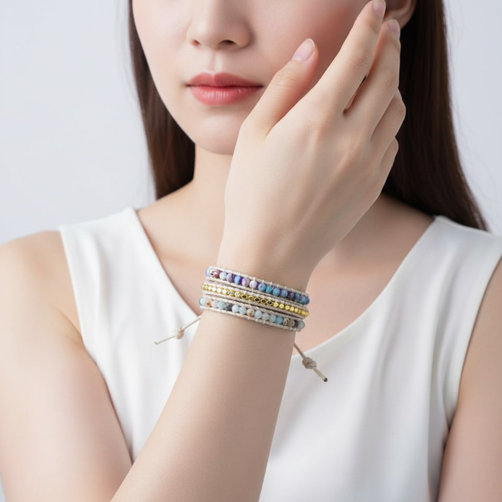 Handgefertigtes Wickelarmband - ChakraWrap 