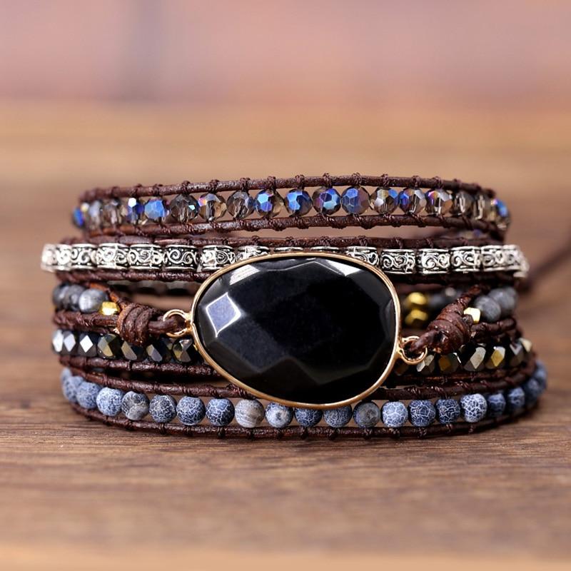Handgefertigtes Wickelarmband - PowerBand 