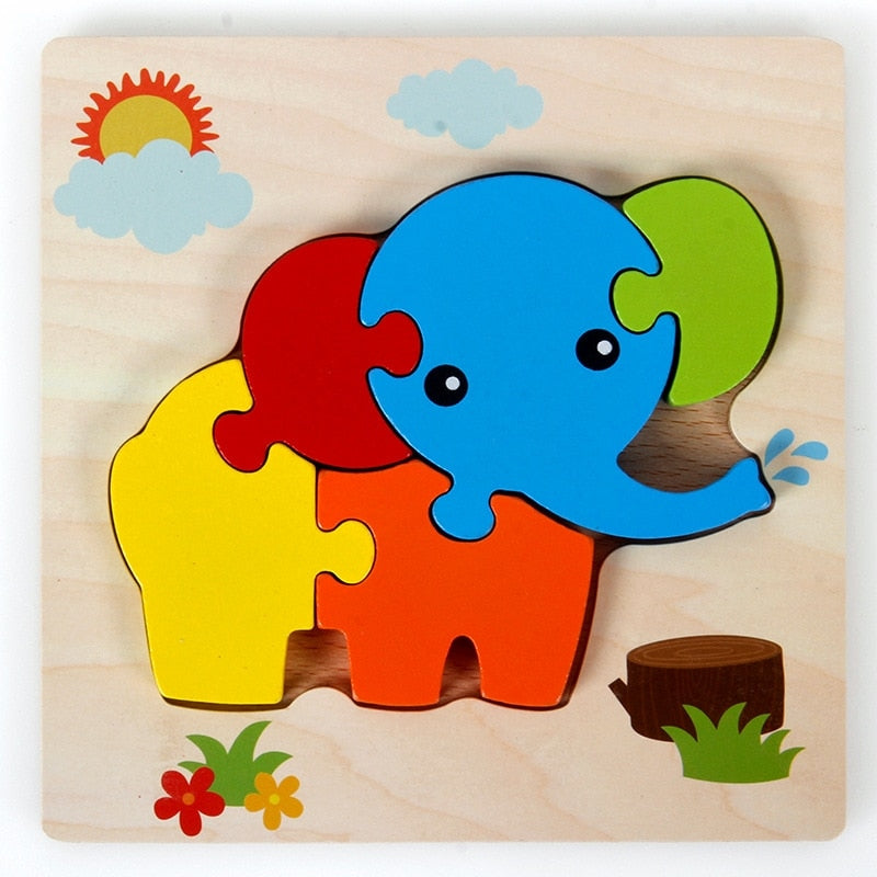 Montessori Lernpuzzle aus Holz – FarbenFreude (1+1 Gratis)