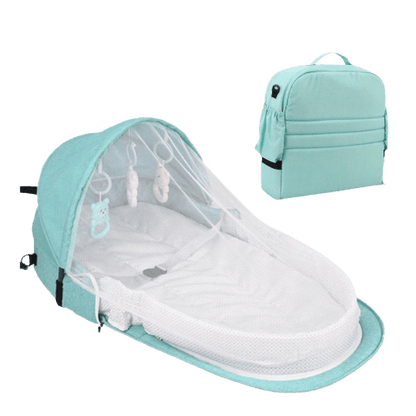 Faltbares & tragbares Babynest mit Moskitonetz – Schlafinsel Cosina