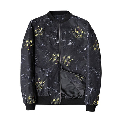 Herbstliche Bedruckte Herren-Bomberjacke - Enzo