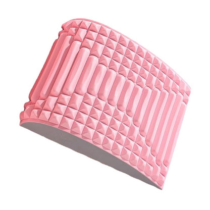 Rosa Nackenstützkissen aus Schaumstoff, ergonomisch, für besseren Schlaf und Entspannung.