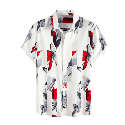 Sommerbluse für Herren mit tropischem Flair - AlohaVibes