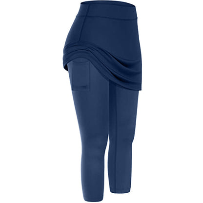 Herbstliche Rock-Leggings mit praktischen Seitentaschen – Mireille