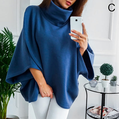 Asymmetrischer Damen Rollkragenpullover – Herbstzauber Mara