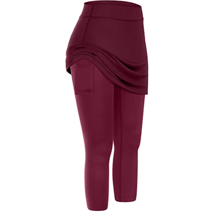 Herbstliche Rock-Leggings mit praktischen Seitentaschen – Mireille