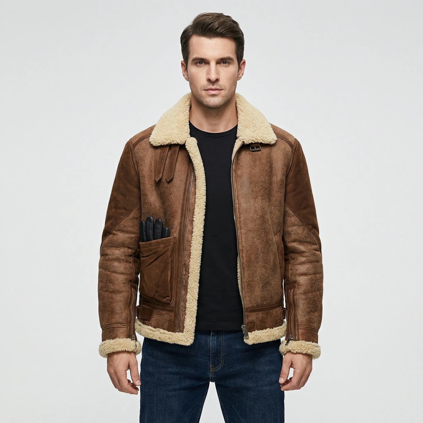Herren-Jacke Im Lammfell-Stil - Thies