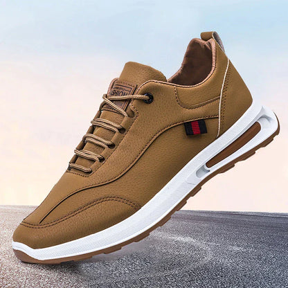 Braune Herren-Sneaker, atmungsaktiv, rutschfest, Freizeitschuhe 2023, sportlich, modisch.