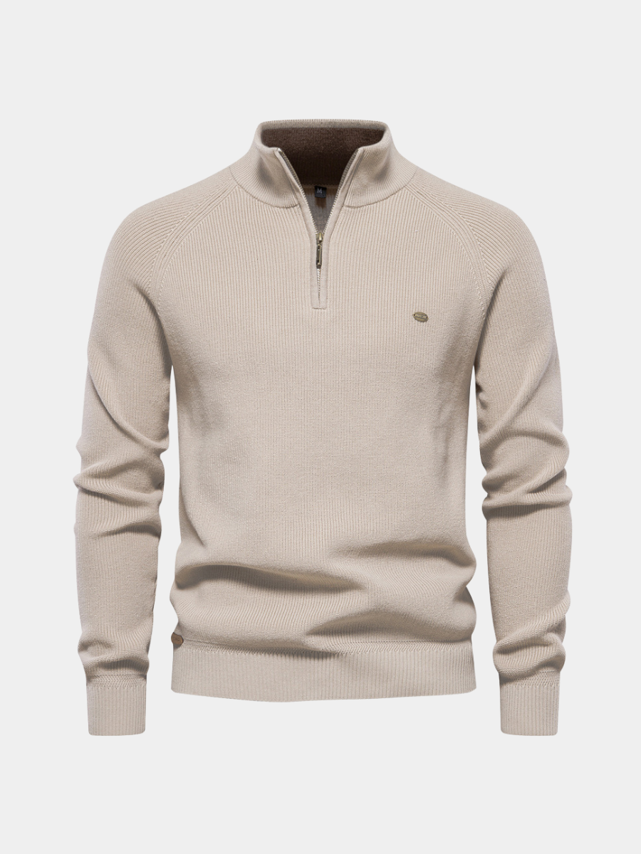 Herrenpullover Mit Halbem Reißverschluss - Mateo