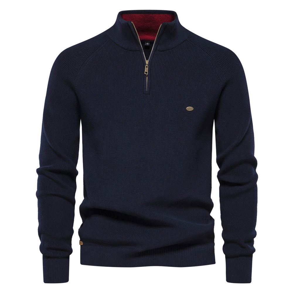 Herrenpullover Mit Halbem Reißverschluss - Mateo