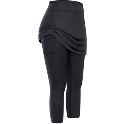 Herbstliche Rock-Leggings mit praktischen Seitentaschen – Mireille