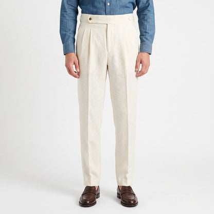 Hochgeschnittene Bundfaltenhose -  Francis