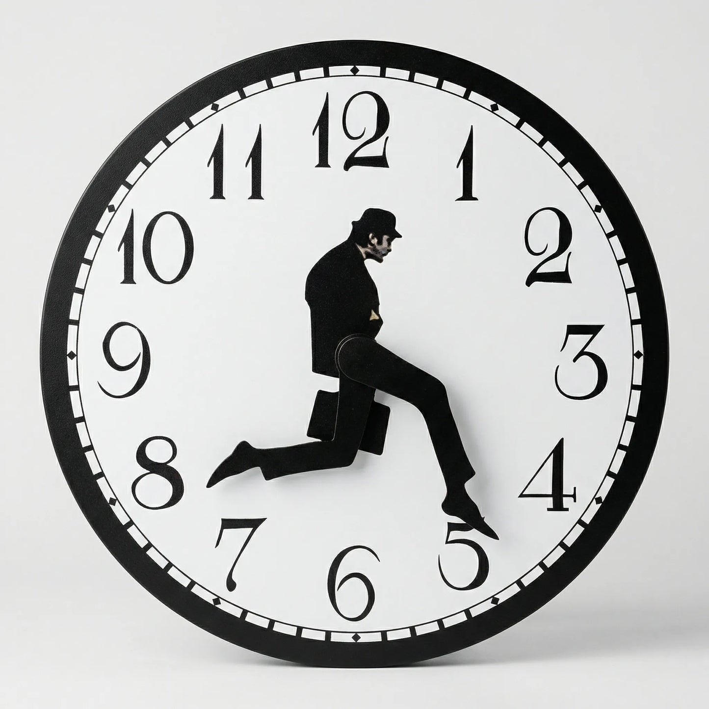 Humorvolle Wanduhr - TickleStride