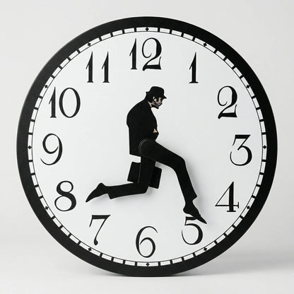 Humorvolle Wanduhr - TickleStride