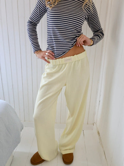 Weiche Bio-Baumwoll Lounge-Hose – Herbstliche Sienna