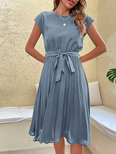 Sommerkleid mit kurzen Ärmeln – Amara