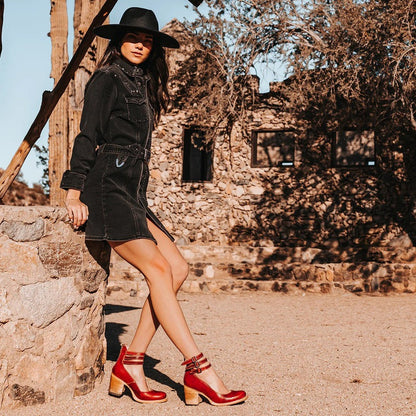 Herbstliche & stilvolle Damen Lederschuhe mit rutschfester Sohle – Amalia