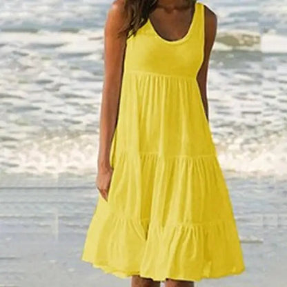 Trendiges Ärmelloses Minikleid mit Rundhalsausschnitt – Amelie