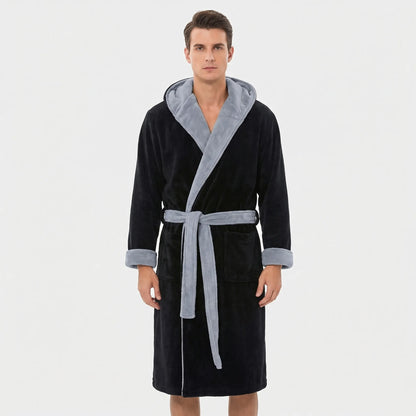 Kimono-Style Belted Bath Robe - Mario