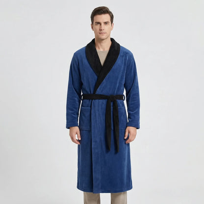 Kimono-Style Belted Bath Robe - Mario