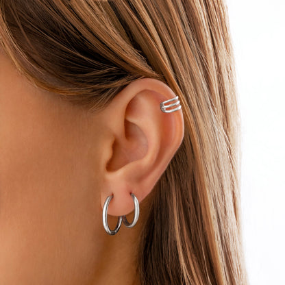 Klassische Creolen Aus Silber - StyleHoop 