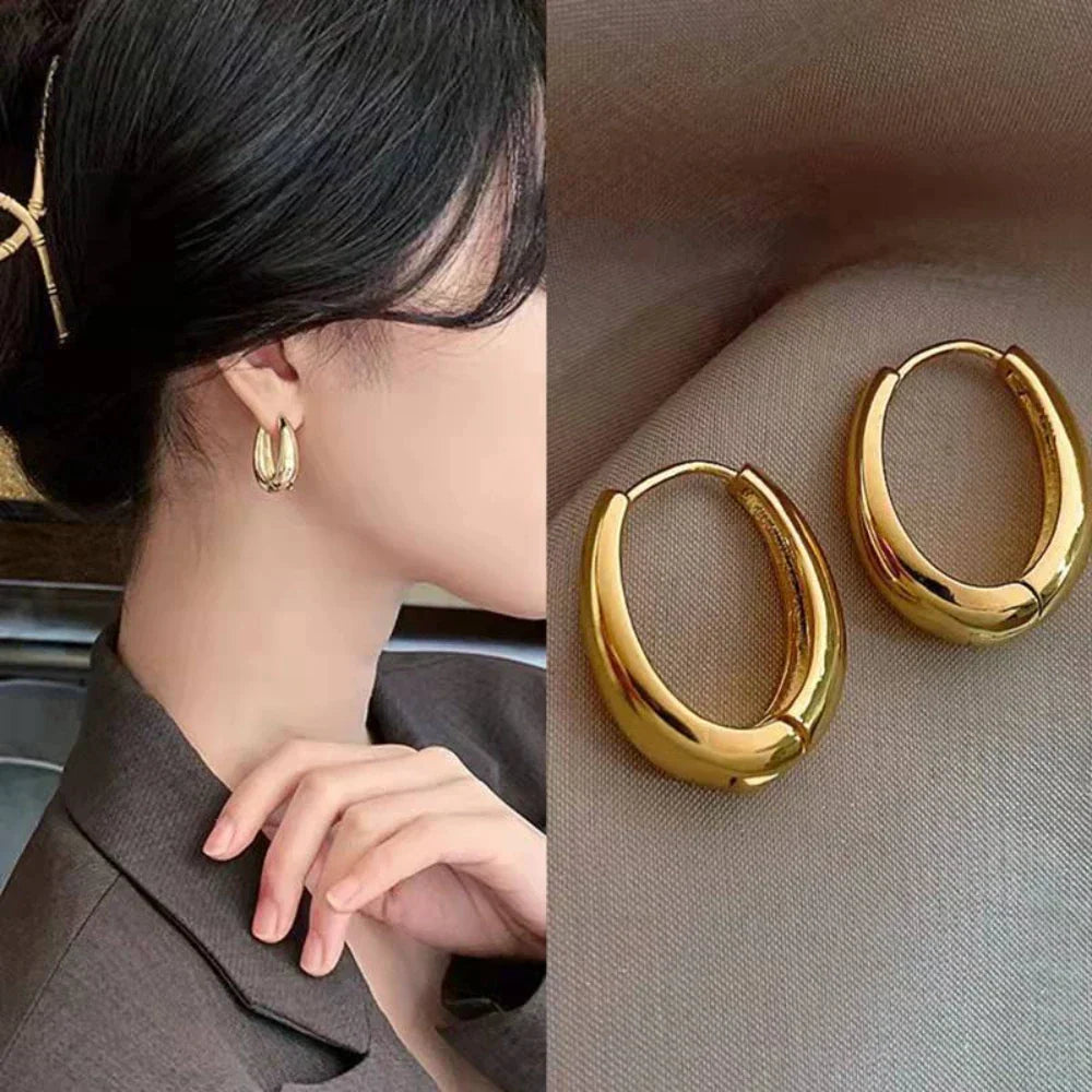 Klassische Goldohrringe - GleamRings 