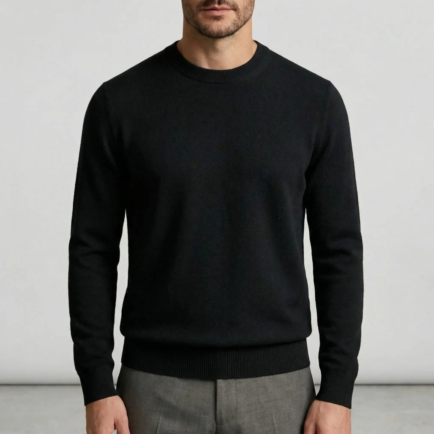 Klassischer Rundkragen-Pullover - Ludwig