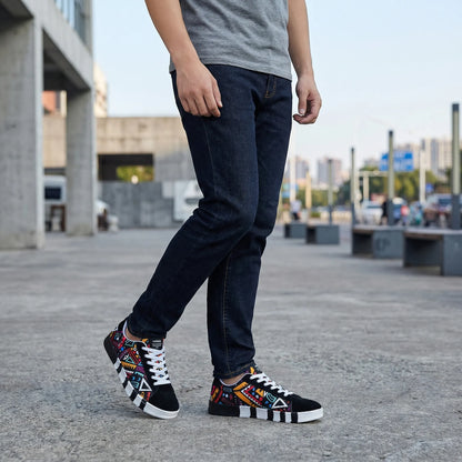 Kleurrijke Sneaker Met Grafisch Allover-Patroon - Bernard