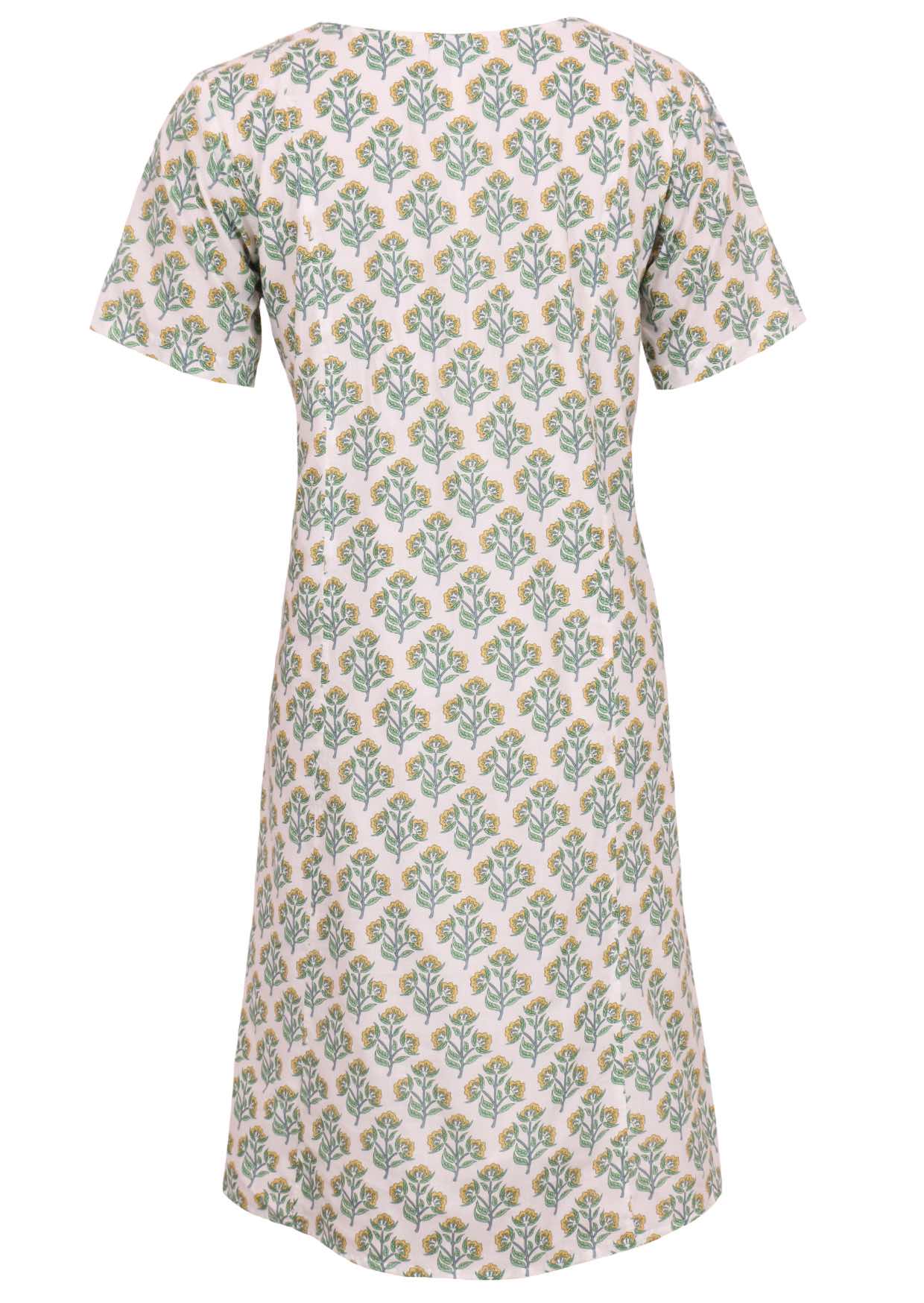 Knielanges Sommerkleid Mit Kurzen Ärmeln - Tamina