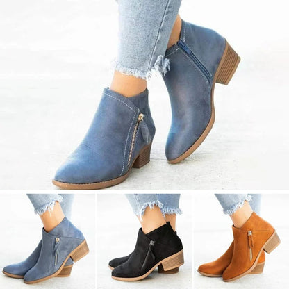 Knöchelhoher Absatzstiefel - Freya