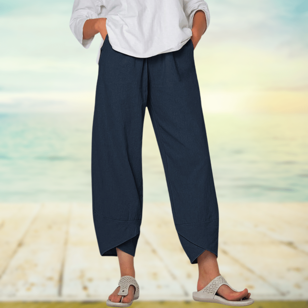 Leichte Baumwollhose mit Elastischem Bund – Mila