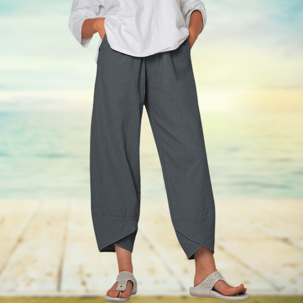 Leichte Baumwollhose mit Elastischem Bund – Mila
