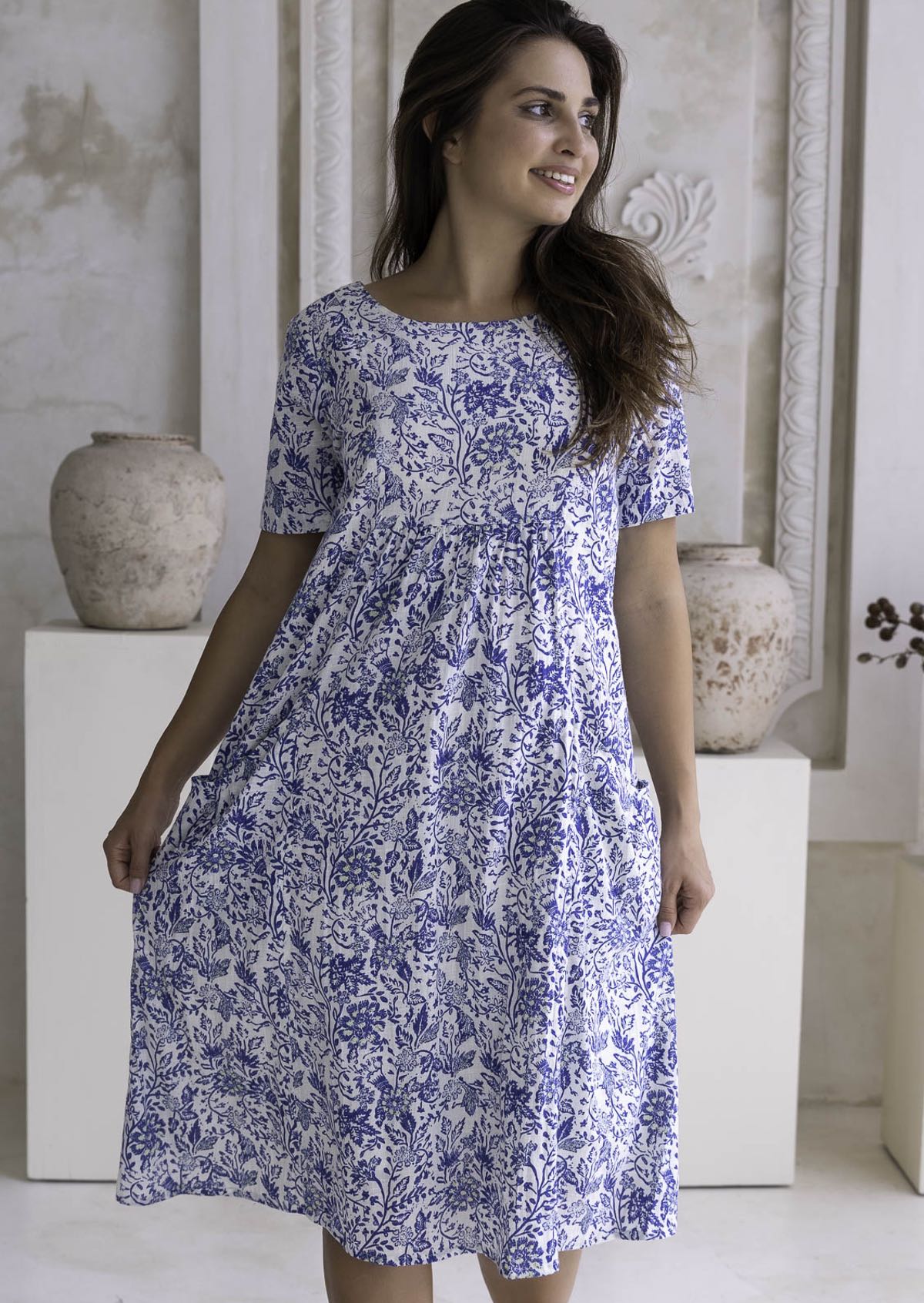Kurzarm Sommerkleid Mit Taschen - Colleen