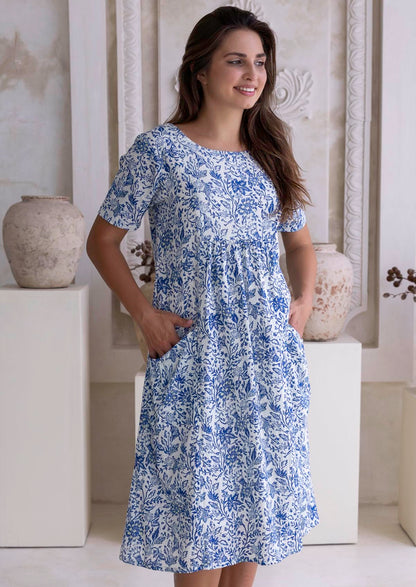 Kurzarm Sommerkleid Mit Taschen - Colleen