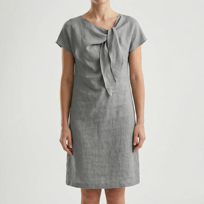 Kurzärmliges Kleid Mit Schleifendetail - Traci