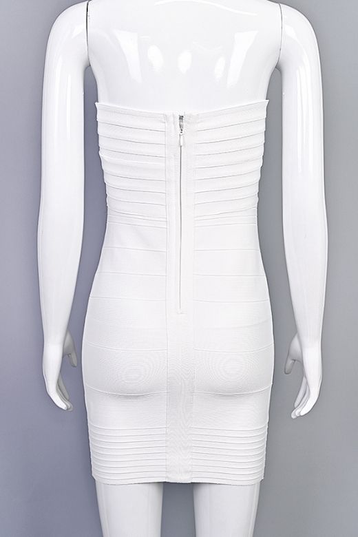 Kurzes Trägerloses Kleid - Giada