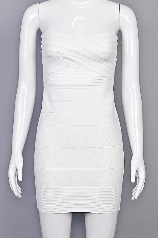 Kurzes Trägerloses Kleid - Giada