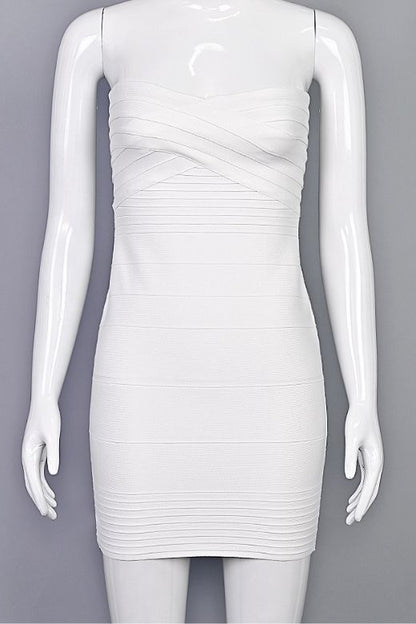 Kurzes Trägerloses Kleid - Giada