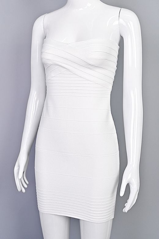 Kurzes Trägerloses Kleid - Giada