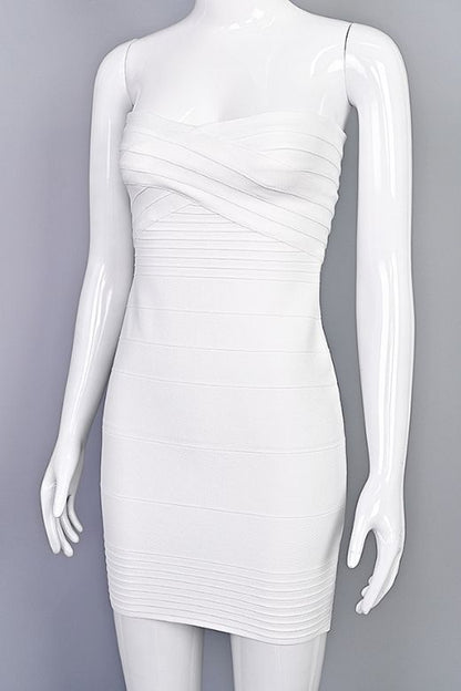 Kurzes Trägerloses Kleid - Giada