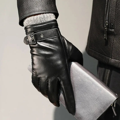 Kurzschaft Herrenhandschuh Mit Riemen - Danny