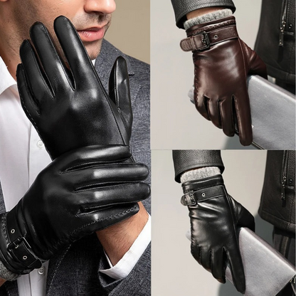 Kurzschaft Herrenhandschuh Mit Riemen - Danny