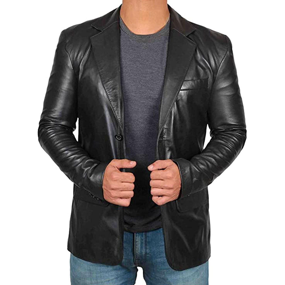 Herren-Lederblazer – Leonardo Herbstedition
