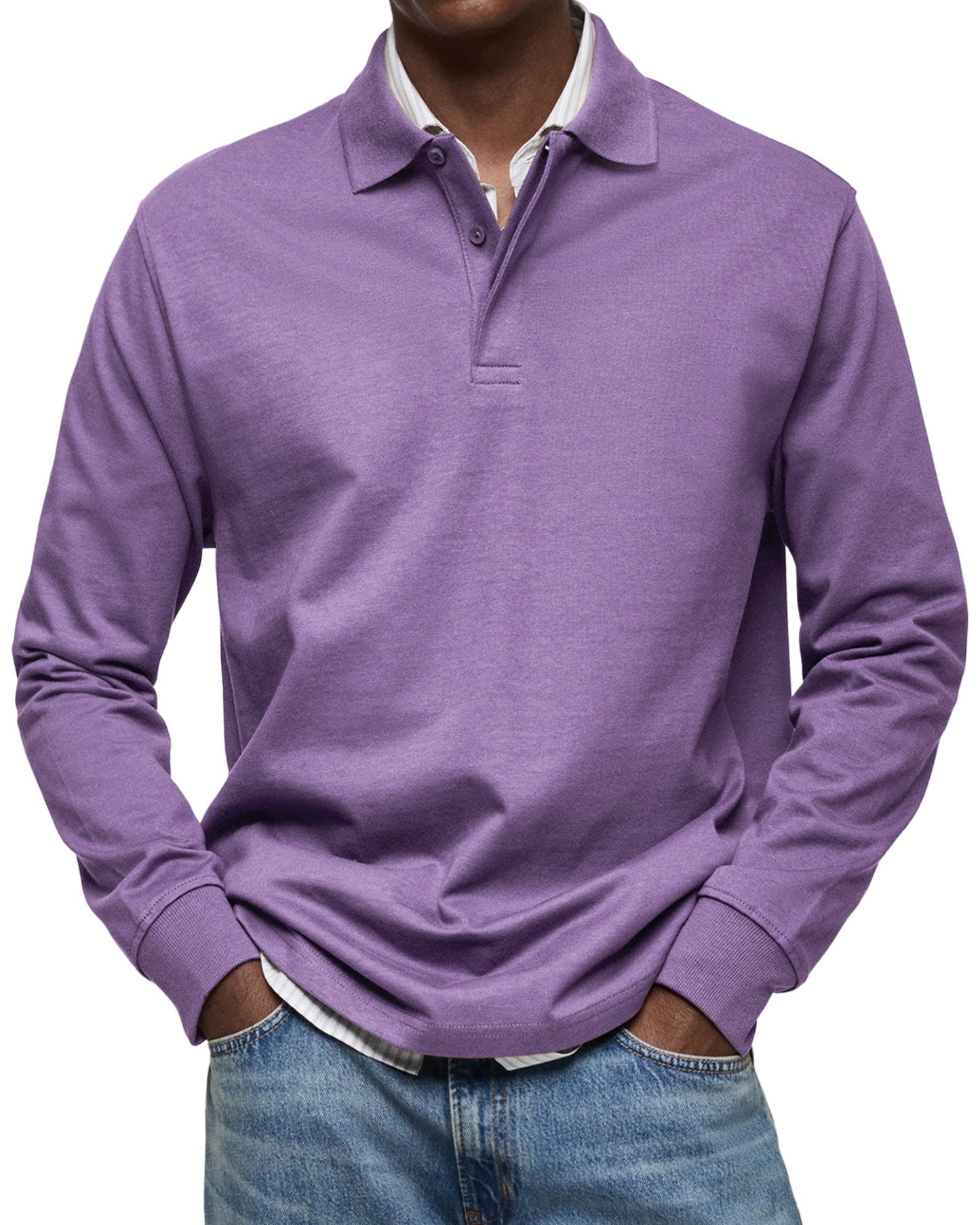 Langarm Polo Shirt Stil - Ilias