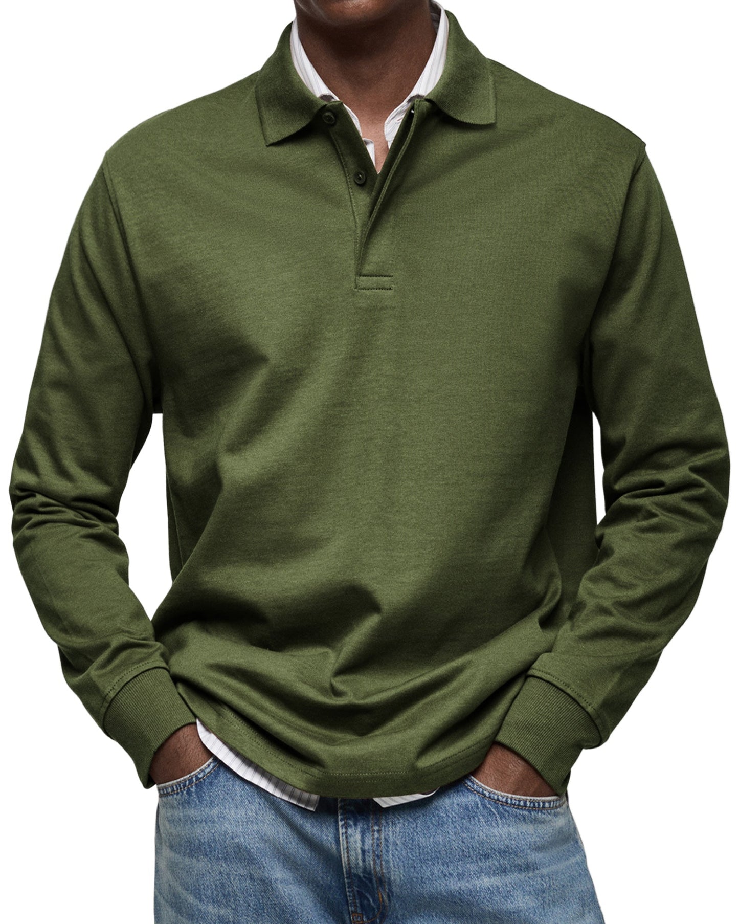 Langarm Polo Shirt Stil - Ilias