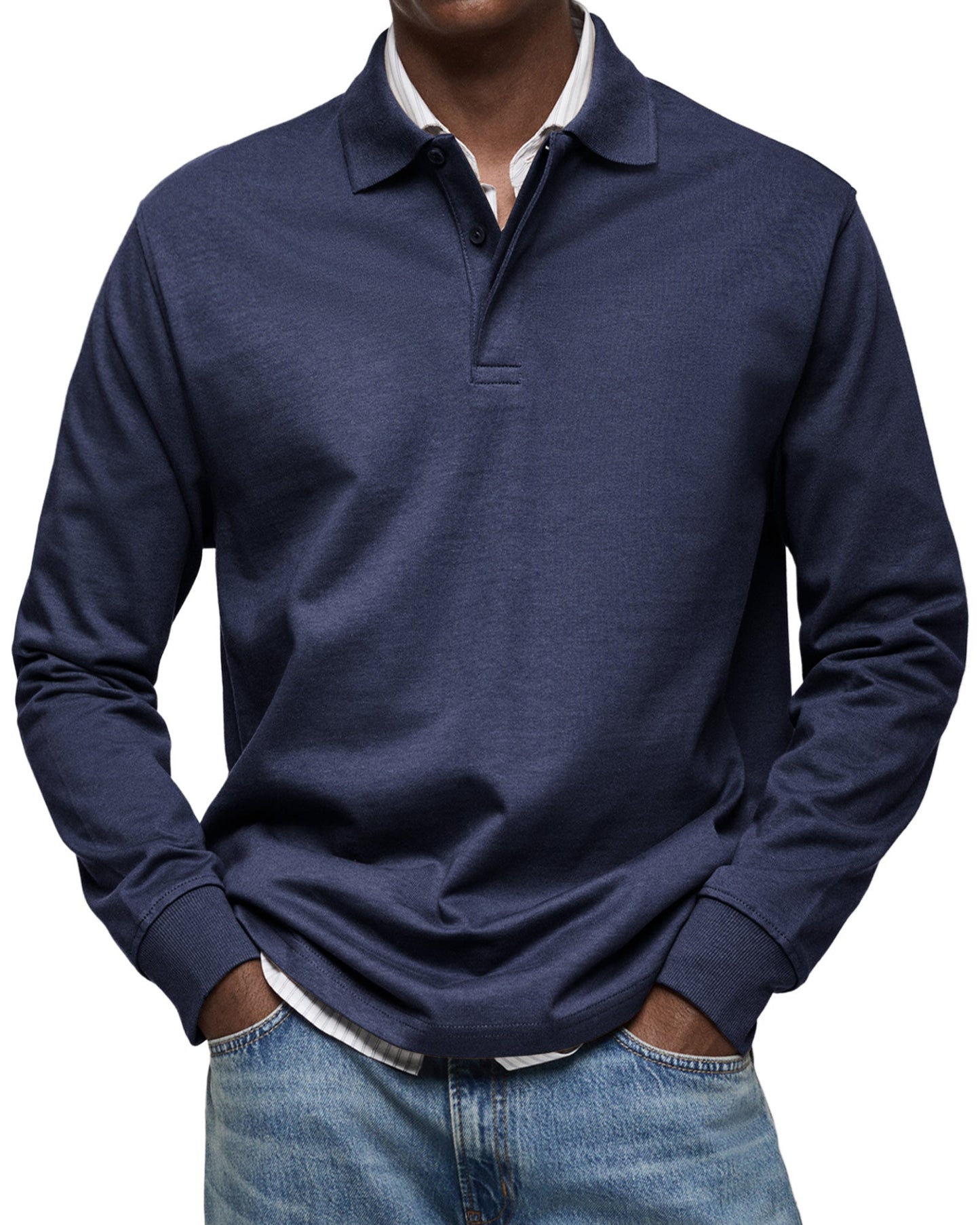 Langarm Polo Shirt Stil - Ilias
