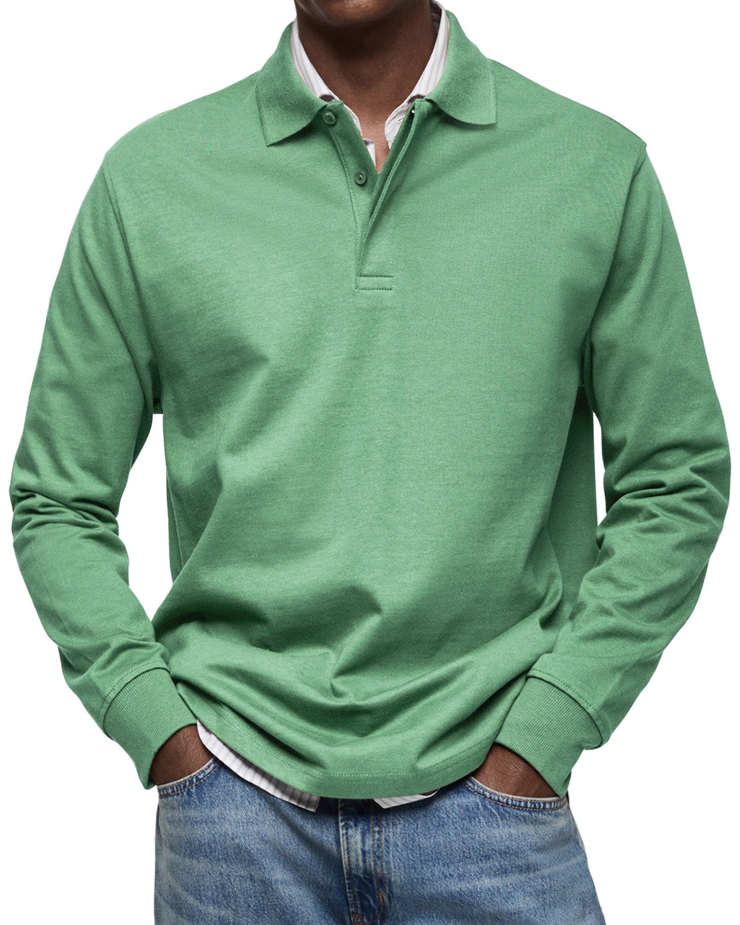 Langarm Polo Shirt Stil - Ilias