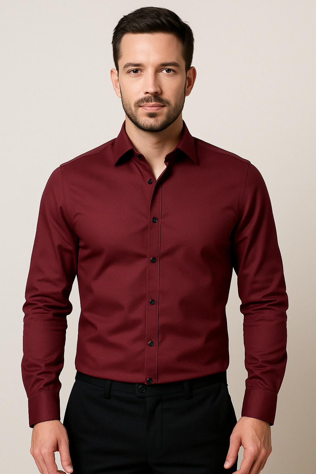 Langarm Slim Fit Hemd - Kian